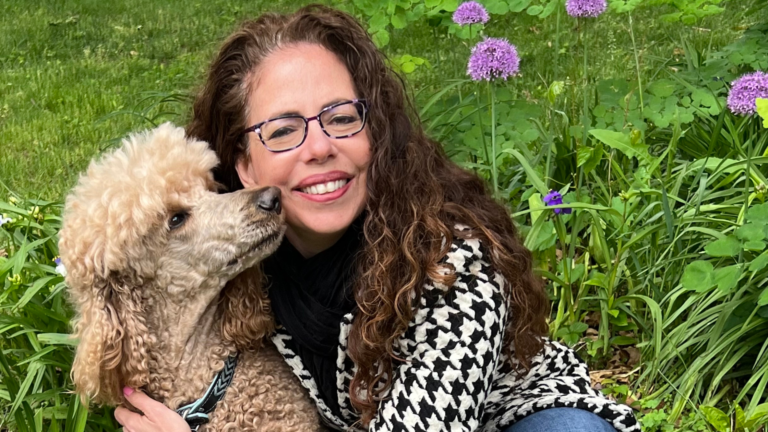 Julie Skolnick and Tigger